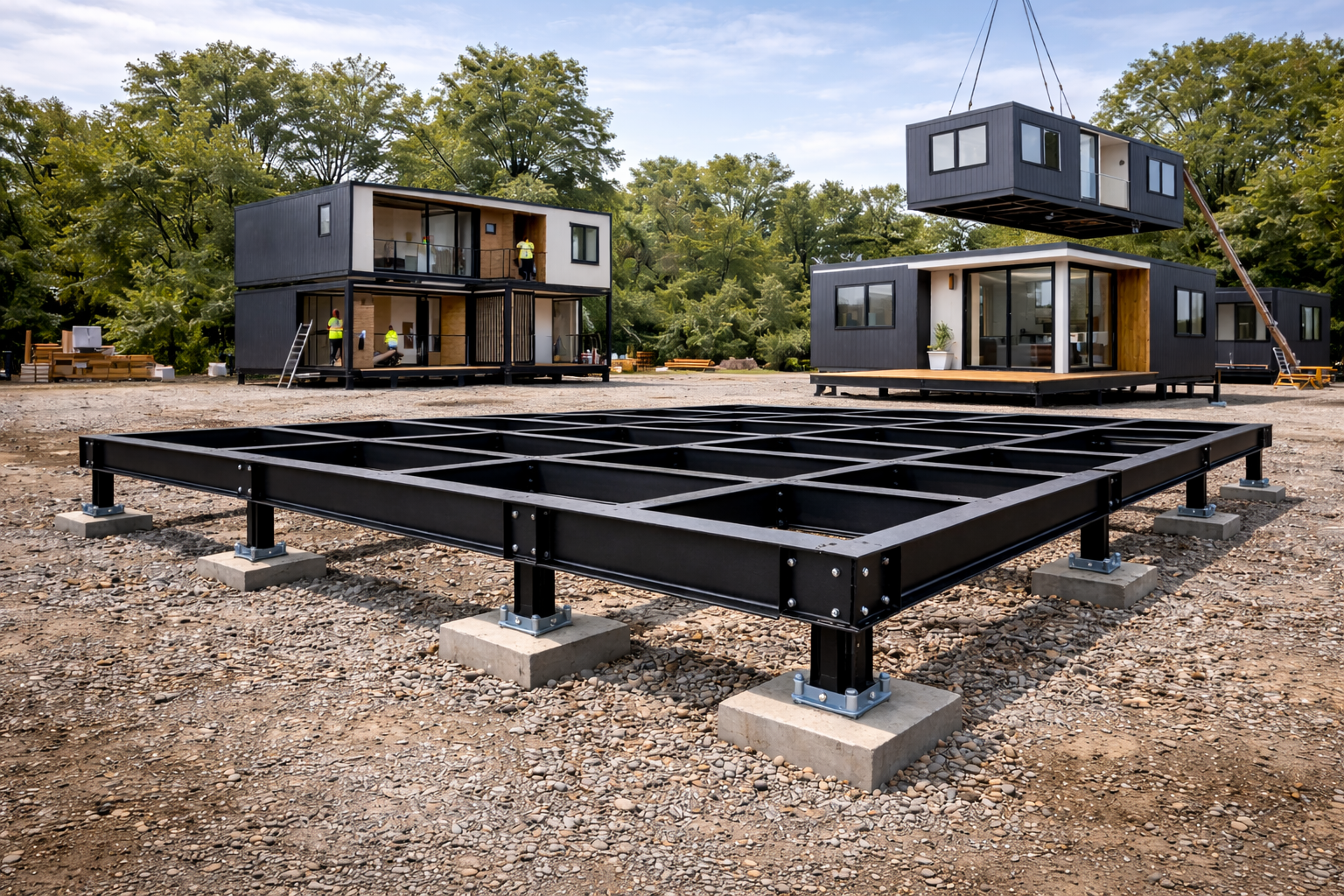 Base para Módulos Modulares: Estrutura Essencial para Construção Modular
